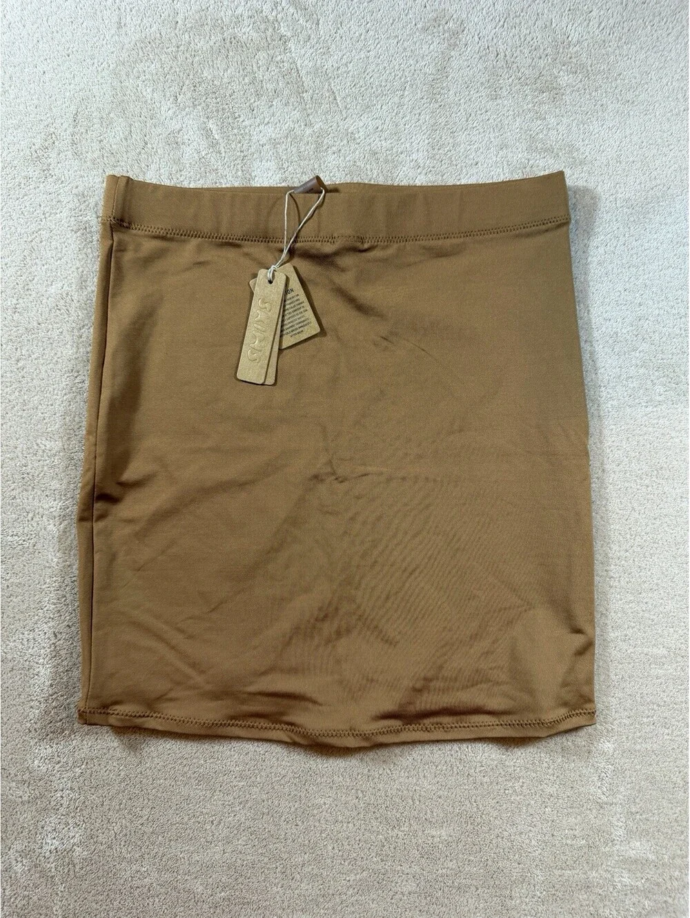 SKIMS Swim Tube Skirt Almond Size XXS NWT